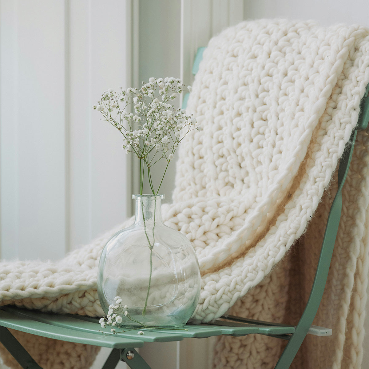 CozyKnit Chunky Throw Blanket